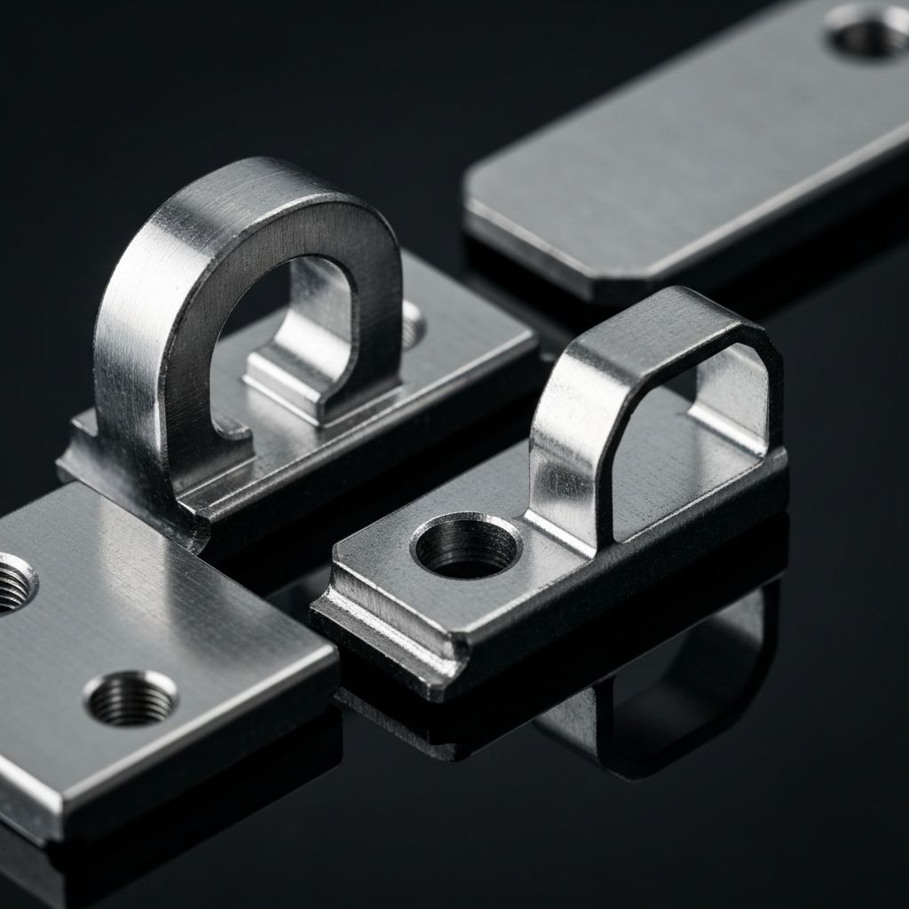 Precision stamped metal component